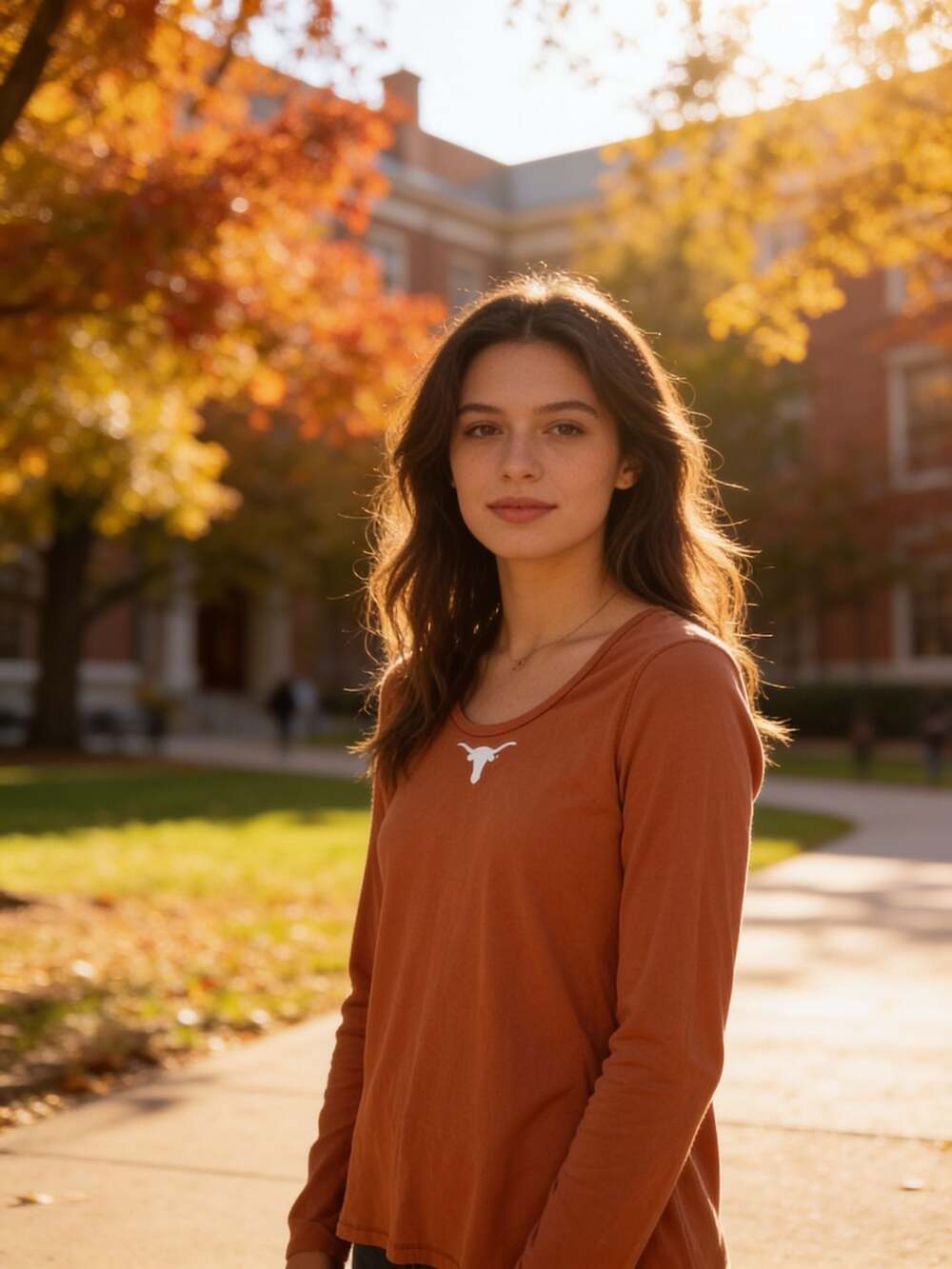 Antigua Texas Longhorns Women's Long Sleeve T-shirt Medium